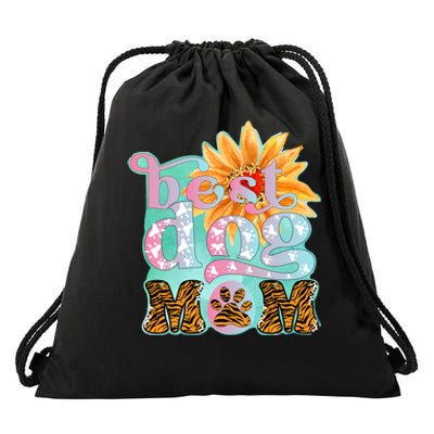 Best Dog Mom Ever Drawstring Bag