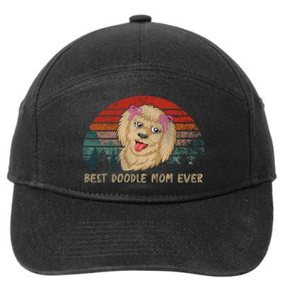 Best Doodle Mom Ever 7-Panel Snapback Hat