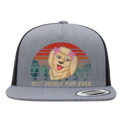 Best Doodle Mom Ever Flat Bill Trucker Hat