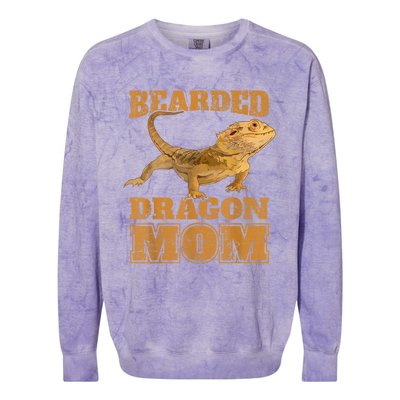 Bearded Dragon Mom Colorblast Crewneck Sweatshirt