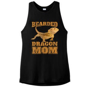 Bearded Dragon Mom Ladies PosiCharge Tri-Blend Wicking Tank