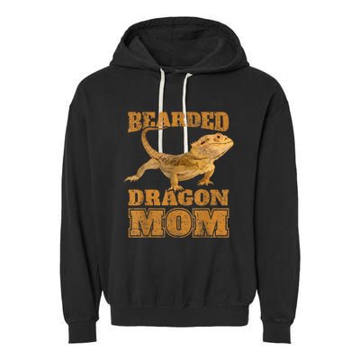 Bearded Dragon Mom Garment-Dyed Fleece Hoodie