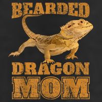 Bearded Dragon Mom 7 Panel Mesh Trucker Snapback Hat