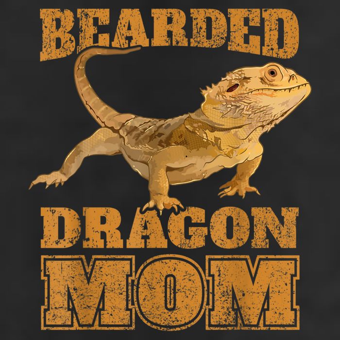 Bearded Dragon Mom 7 Panel Mesh Trucker Snapback Hat