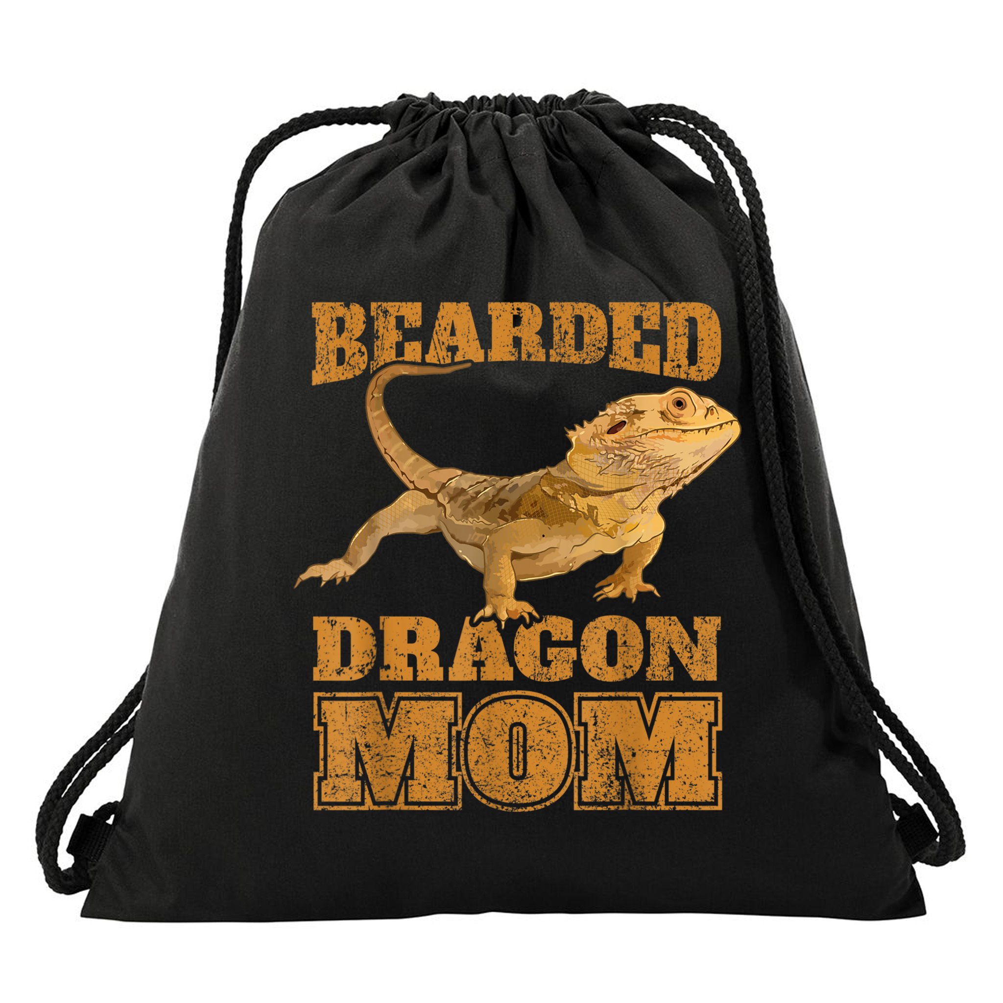 Bearded Dragon Mom Drawstring Bag