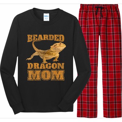 Bearded Dragon Mom Long Sleeve Pajama Set