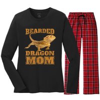 Bearded Dragon Mom Women's Long Sleeve Flannel Pajama Set 