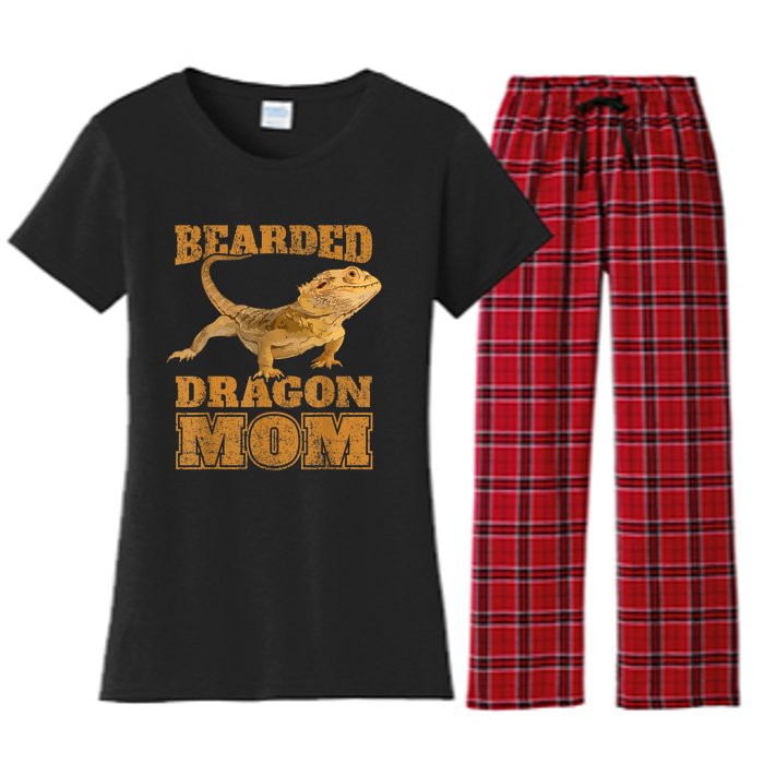 Bearded Dragon Mom Women's Flannel Pajama Set