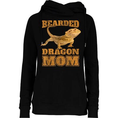 Bearded Dragon Mom Womens Funnel Neck Pullover Hood