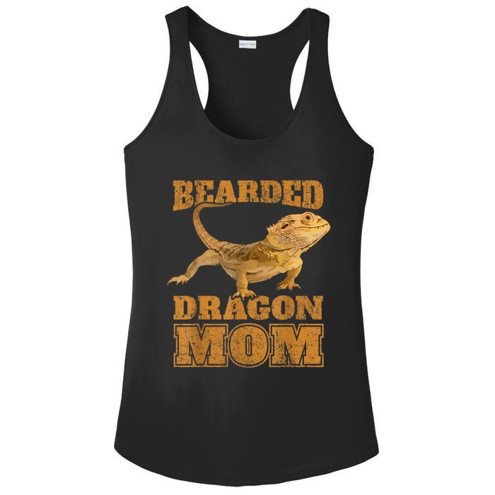 Bearded Dragon Mom Ladies PosiCharge Competitor Racerback Tank