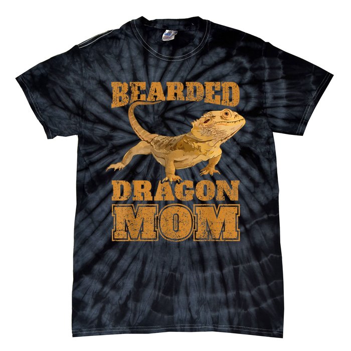 Bearded Dragon Mom Tie-Dye T-Shirt