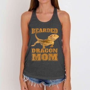 Bearded Dragon Mom Women's Knotted Racerback Tank