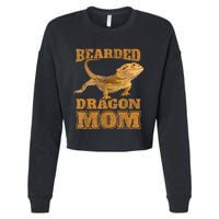 Bearded Dragon Mom Cropped Pullover Crew