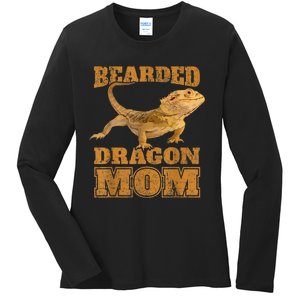 Bearded Dragon Mom Ladies Long Sleeve Shirt