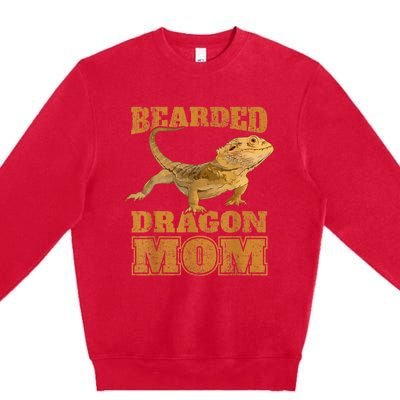 Bearded Dragon Mom Premium Crewneck Sweatshirt