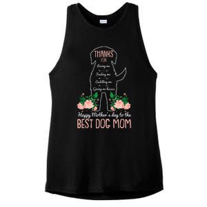 Best Dog Mom Mothers Day Cute Puppy Lover Mama Momma Mommy Ladies PosiCharge Tri-Blend Wicking Tank