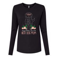 Best Dog Mom Mothers Day Cute Puppy Lover Mama Momma Mommy Womens Cotton Relaxed Long Sleeve T-Shirt