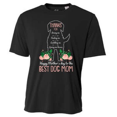 Best Dog Mom Mothers Day Cute Puppy Lover Mama Momma Mommy Cooling Performance Crew T-Shirt