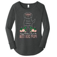 Best Dog Mom Mothers Day Cute Puppy Lover Mama Momma Mommy Women's Perfect Tri Tunic Long Sleeve Shirt