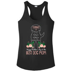 Best Dog Mom Mothers Day Cute Puppy Lover Mama Momma Mommy Ladies PosiCharge Competitor Racerback Tank