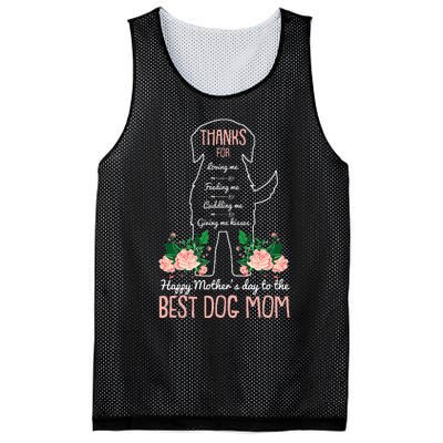 Best Dog Mom Mothers Day Cute Puppy Lover Mama Momma Mommy Mesh Reversible Basketball Jersey Tank