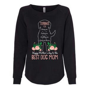 Best Dog Mom Mothers Day Cute Puppy Lover Mama Momma Mommy Womens California Wash Sweatshirt