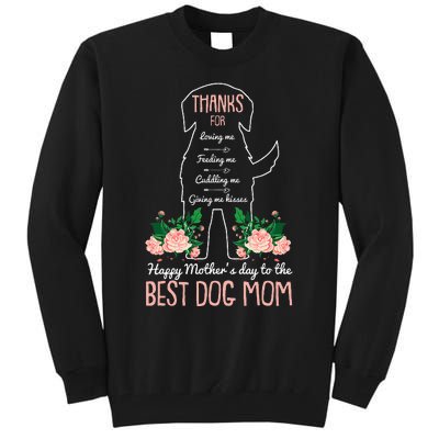 Best Dog Mom Mothers Day Cute Puppy Lover Mama Momma Mommy Tall Sweatshirt