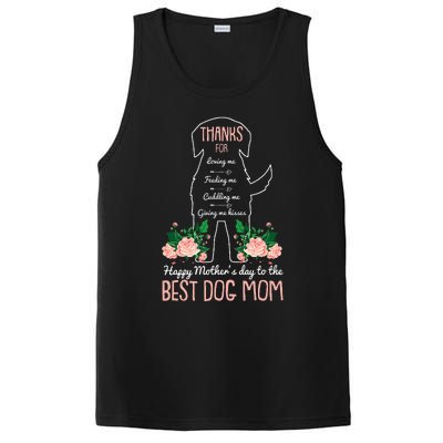 Best Dog Mom Mothers Day Cute Puppy Lover Mama Momma Mommy PosiCharge Competitor Tank