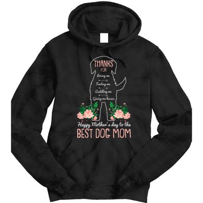 Best Dog Mom Mothers Day Cute Puppy Lover Mama Momma Mommy Tie Dye Hoodie