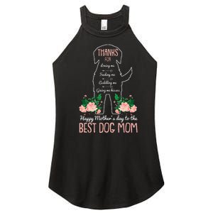 Best Dog Mom Mothers Day Cute Puppy Lover Mama Momma Mommy Women's Perfect Tri Rocker Tank