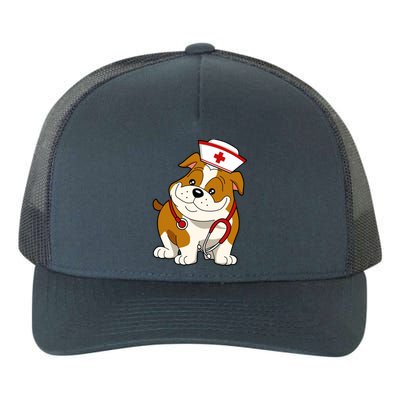 Bulldog Dog Nurse Appreciation International Nurse Day Gift Yupoong Adult 5-Panel Trucker Hat