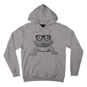 Bearded Dragon Nerdy Glasses Animal Tall Hoodie