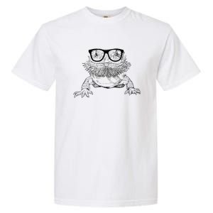 Bearded Dragon Nerdy Glasses Animal Garment-Dyed Heavyweight T-Shirt