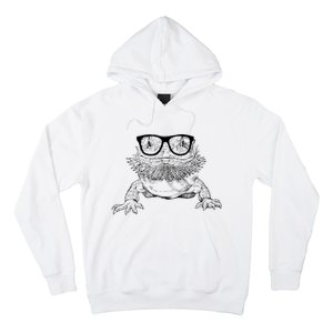 Bearded Dragon Nerdy Glasses Animal Hoodie