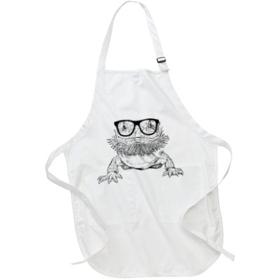 Bearded Dragon Nerdy Glasses Animal Apron