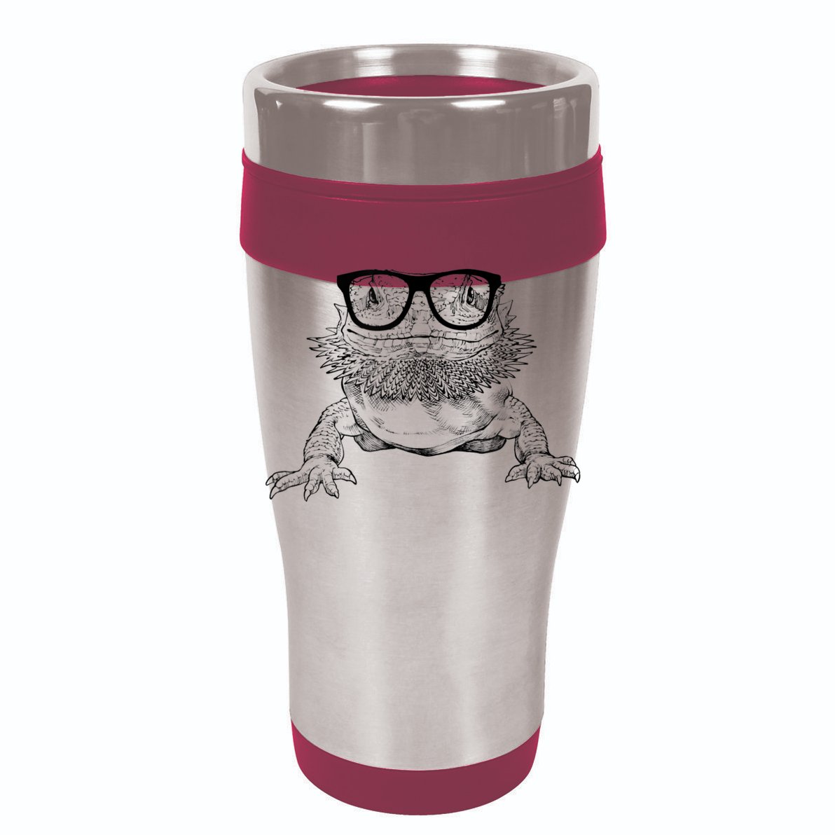 Bearded Dragon Nerdy Glasses Animal Mesh Reversible Basketball Jersey Tank