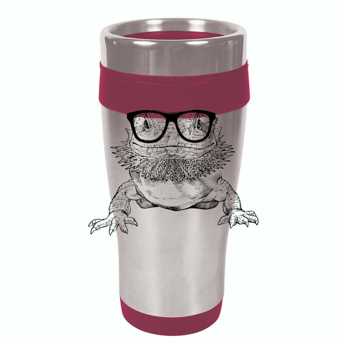 Bearded Dragon Nerdy Glasses Animal Wool Snapback Cap