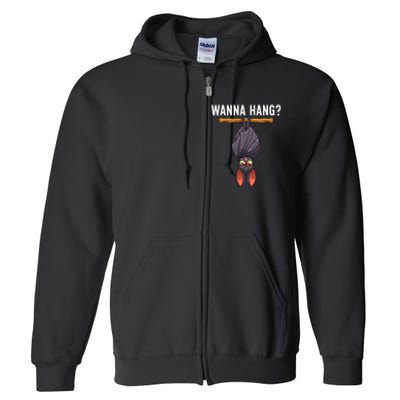 Bat Design Nocturnal Bird Bat Lovers Full Zip Hoodie