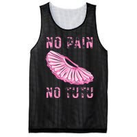 Ballet Dancer No Pain No Tutu Ballet Plie Ballet Mesh Reversible Basketball Jersey Tank