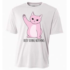 Busy Doing Nothing Cooling Performance Crew T-Shirt