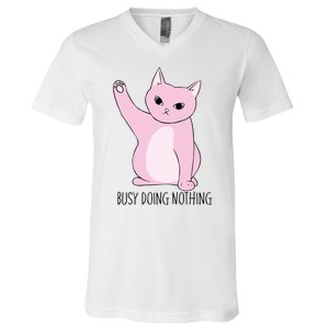 Busy Doing Nothing V-Neck T-Shirt