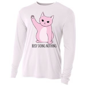 Busy Doing Nothing Cooling Performance Long Sleeve Crew