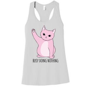 Busy Doing Nothing Women's Racerback Tank