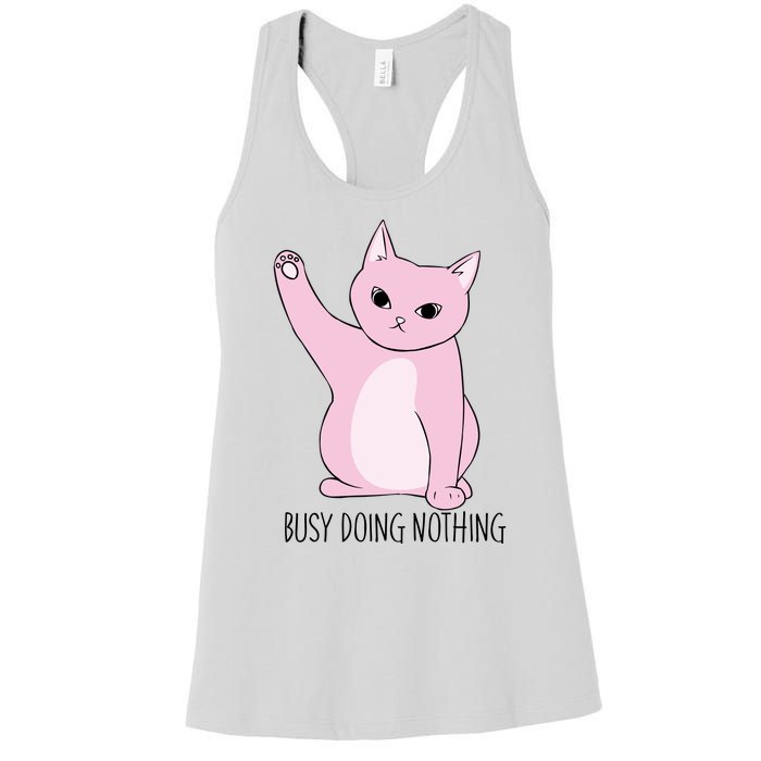 Busy Doing Nothing Women's Racerback Tank