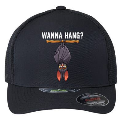 Bat Design Nocturnal Bird Bat Lovers Flexfit Unipanel Trucker Cap