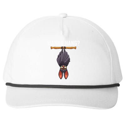 Bat Design Nocturnal Bird Bat Lovers Snapback Five-Panel Rope Hat