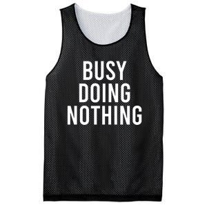 Busy Doing Nothing Mesh Reversible Basketball Jersey Tank