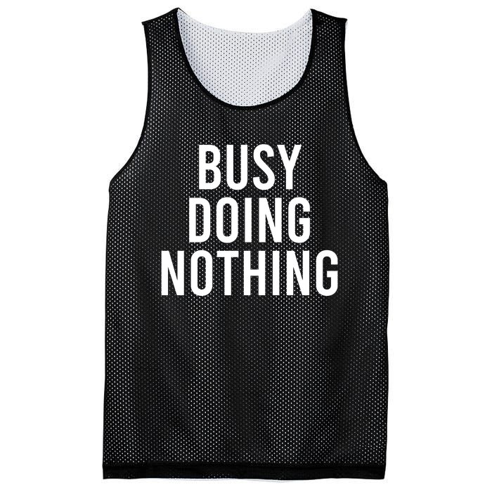 Busy Doing Nothing Mesh Reversible Basketball Jersey Tank