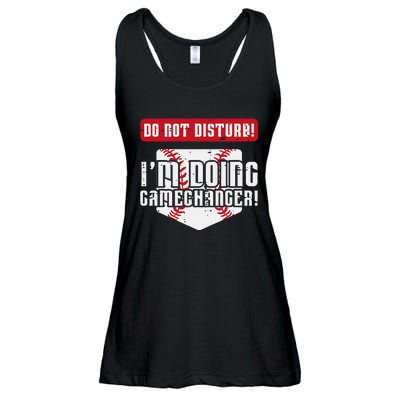 Baseball Do Not Disturb Doing Gamechanger Ladies Essential Flowy Tank