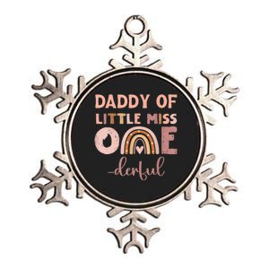 Boho Daddy Of Miss Onederful 1st Birthday Girl Cute Metallic Star Ornament